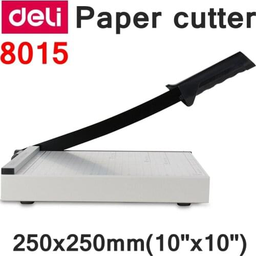 [ReadStar]Deli 8015 Manual paper trimmer size 250x250mm(10"x10") paper trimmer with scaler Paper cutter