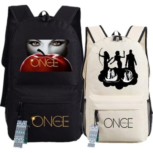 Once upon Time Backpack Book School Bag TV Cosplay Backpack Anime Oxford Schoolbags Fashion Unisex Travel Laptop Bag Gift