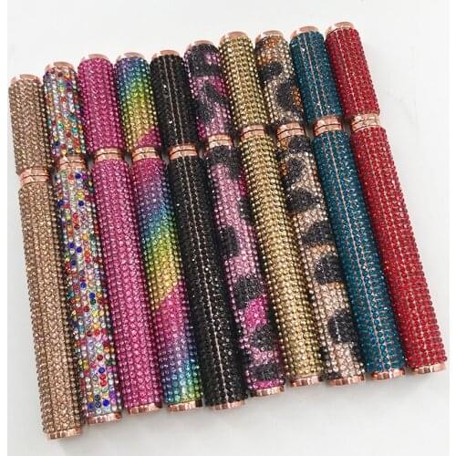 2020 New Design Diamond Self Adhesive Eyeliner 3D Mink Eyelashes Waterproof Long Lasting Magic Eyeliner Glue Pen