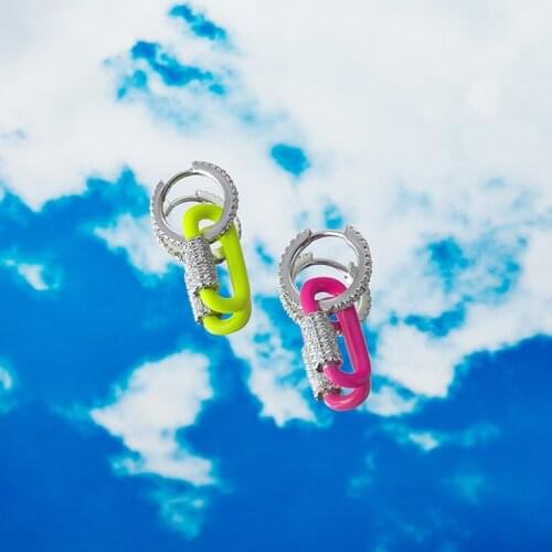 925 sterling silver single ear and two color earrings for ladies, free mail and gift