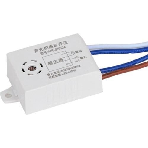 LED sound and light control sensor switch 1-40W ceiling control intelligent C4W6 sensor light sound M8A9