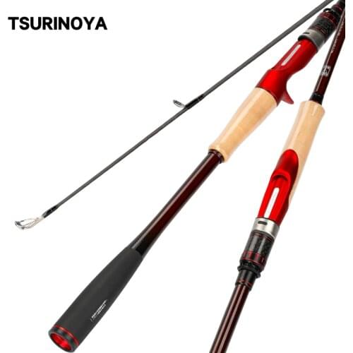 TSURINOYA INSPIRATION Full FUJI Parts Fishing Rod 2.21m 2.36m Line 6-14lb Lure WT 7-18g High Carbon Spinning Casting Fishing Rod
