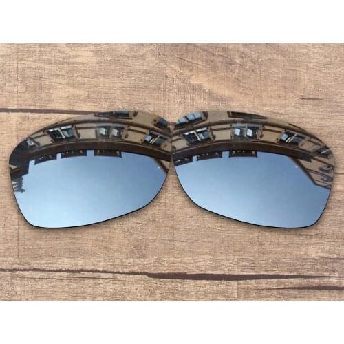 Vonxyz Chrome Mirror Polarized Replacement Lenses for-Oakley Jupiter Squared Frame