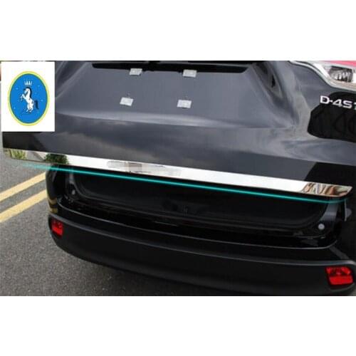Yimaautotrims For Toyota Highlander Kluger 2014 2015 2016 Rear Trunk Cover Tailgate Trim Door Handle Molding Boot Garnish Bezel