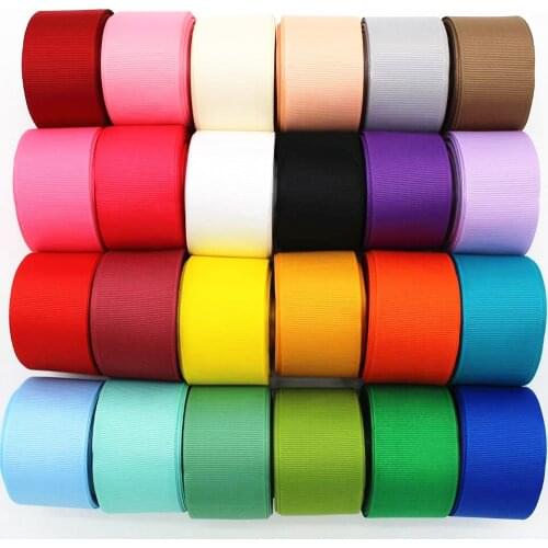 1 ' 25 mm single color 5 yards /10 yards reversible DIY handmade materials headdress hair bow Grosgrain ribbons