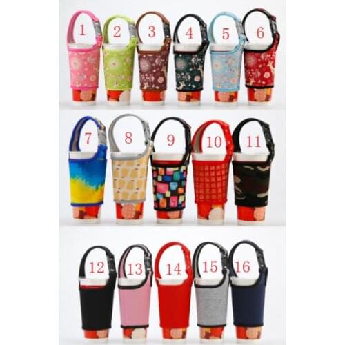 100pcs Bottle Storage Holder Milk Tea Coffee Hand Drinks Cloth Cover With Braces Anti Scald Cup Sleeve Submersible Material l515