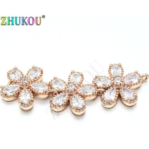 14*42mm Cubic Zircoia Butterfly Pendant for Diy Jewelry Findings Accessories Making, Hole: 1mm, Model: VD211