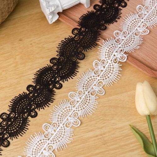 3 yard 50mm wide Water soluble Embroidered Trim Ribbon for Diy Craft Curtain Clothing Sewing Accessories Decor