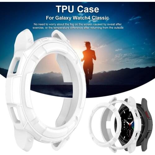 Watch Case For Samsung Galaxy Watch 4 Classic 46mm/42mm TPU Plated All-around Bumper Cover Screen Protector Galaxy Watch 4