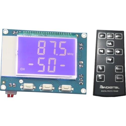 Digital FM Stereo Receiver Digital Radio Infrared Remote Control Squelch W/5W+5W POWER amplifier Volume Adjustable LCD display