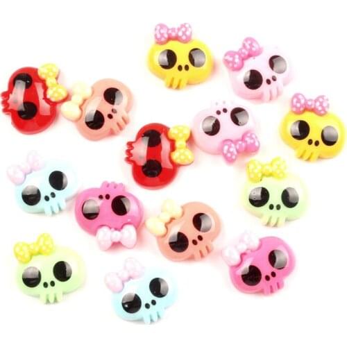 50Pcs Mixed 17x17mm Resin Shantou Decoration Craft Flatback Cabochon Embellishments For Scrapbooking Cute Diy Accessories