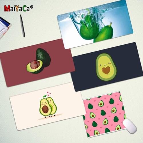 MaiYaCa Beautiful Anime Fruit Avocado Aesthetic Rubber Mouse Durable Desktop Mousepad Rubber PC Computer Gaming mousepad