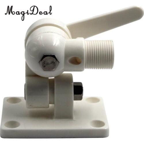 MagiDeal New Hot Marine Boat Adjustable Ratchet Bracket Antenna Deck Mount Base Nylon for Underwater Rowing Boat Replacement