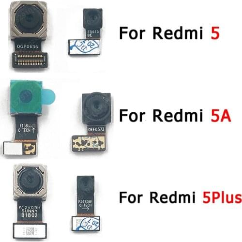 Original Front Back Camera For Xiaomi Redmi 5 Plus 5A 5Plus Selfie Small Rear Backside Frontal Camera Module Repair Spare Parts