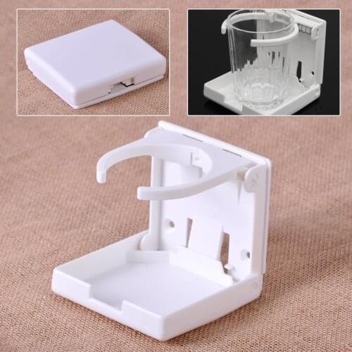 Plastic White Adjustable Folding Retainer Arms Beverage Cup Drink Holder Fit for Car Trucks Marine Boat Caravan Yacht