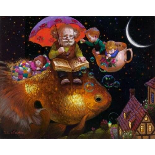 Modern Art Victor Nizovtsev Canvas Prints oil painting Kids Room Christmas Decorations Wall Picture best Christmas gift vk07