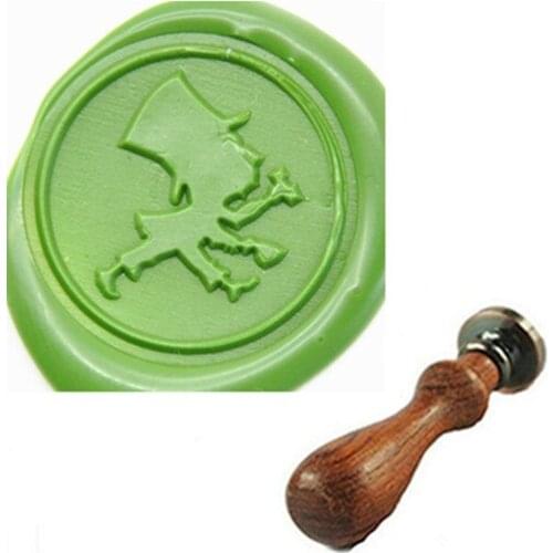 Mad Hatter Wax Sealing Stamp Classic Old-Fashioned Antique Alphabet Initial Letter Creative Romantic Seal Stamp Copper