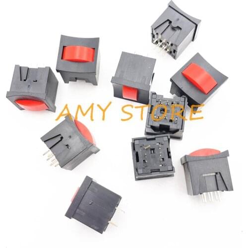 3pcs PCB Latching Tactile Tact Push Button Switch 6 Pin DIP Through Hole 14x14mm