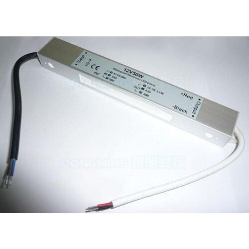 4.2A Current 50W led driver transformer 175~265V Transform DC 12V Power Adapter Unit Waterproof IP67