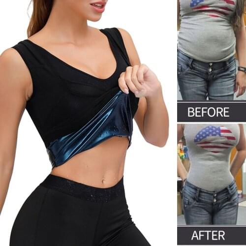 Sweat Sauna Vest for Women Body Shaper Waist Trainer Weight Loss Fat Burning Shirt Slimming Compression Premium Workout Tank Top
