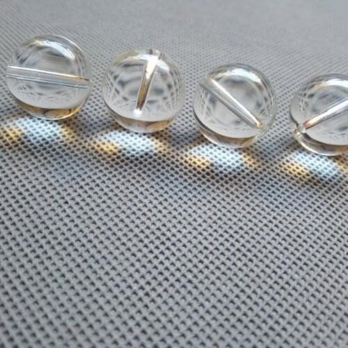 100 pieces/lot New Arrival 18mm Round Crystal Glass Loose Transparent Beads free Shipping Wholesale