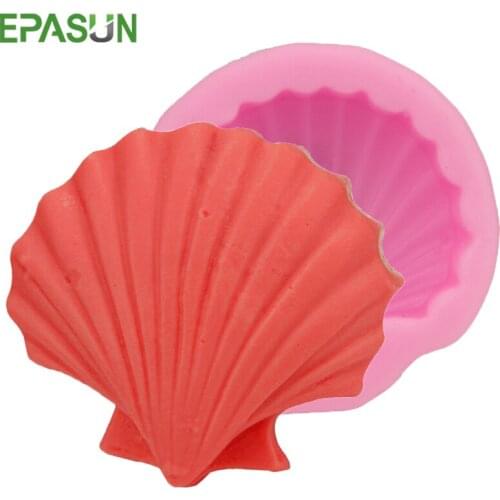 3D Sea Shell Silicone Molds for Soap Making Chocolate Soap Form Fondant Soap Moulds Cake Decorating Handmade Soap Making