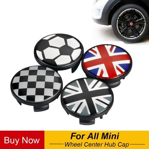 4pcs ABS Car Wheel Center Hub Caps For Mini Cooper JCW One+ S Countryman R55 R56 R60 R60 F55 F56 Car Styling Accessories