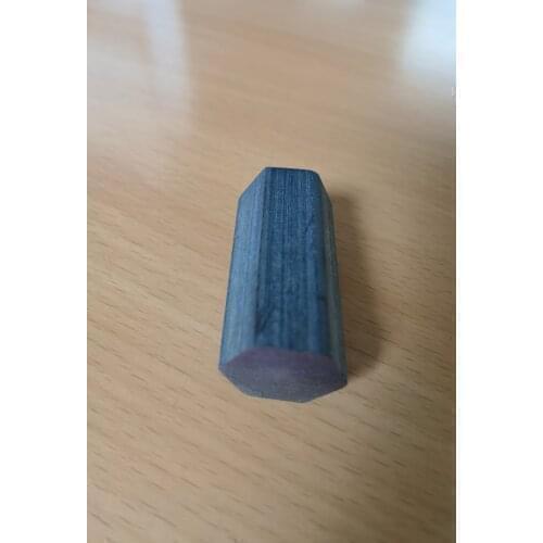 4Pcs Gr2 Titanium Hex Bar Rod Unprocessed Black Skin Stick 35×500mm Hexagonal Rods for Various Processing