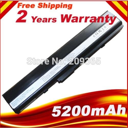 5200mah Laptop Battery for ASUS A32-K52 A31-K52 k52 X52F X52J X52JB X52JC X52JE X52JG X52JK X52JR X52Jt X52JU X52JV k52j X52SG