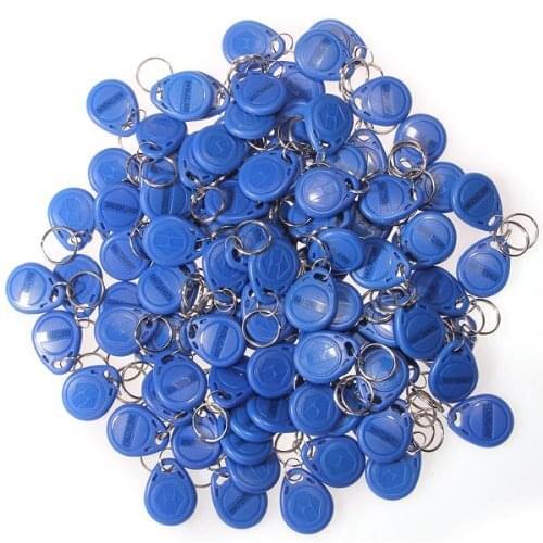 AUTO 100 x Cl Badge de Proximit RFID 125Khz en ABS Bleu Scurit for Maison