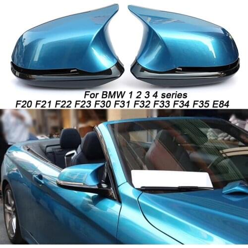 Car Accessories M3 M4 Look For BMW F30 F32 F33 F20 F22 F23 F36 X1 Replacement Carbon Fiber Mirror Assembly Covers Caps Shell