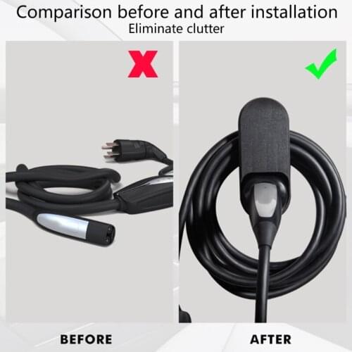 50LC Car Charging Cable Organizer Wall Mount Charger Holder Adapte For Tesla Model 3