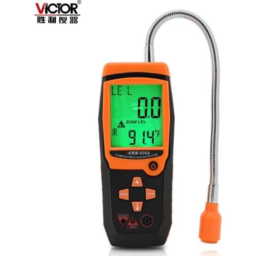 VC826/VC826A Combustible gas detector flammable solubility detector gas leak alarm leak detector