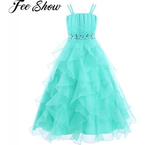 Vestidos Long Party Dress Kids Dress Childrens Princess Birthday Party Maxi Dress Girls Wedding Bridesmaid Childrens Clothes