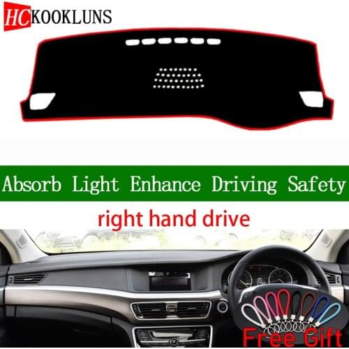 For GEELY Emgrand GT 2015 2016 2017 2018 Right Hand Drive Dashboard Cover Car Stickers Dash Mat Carpet Interior Accessories