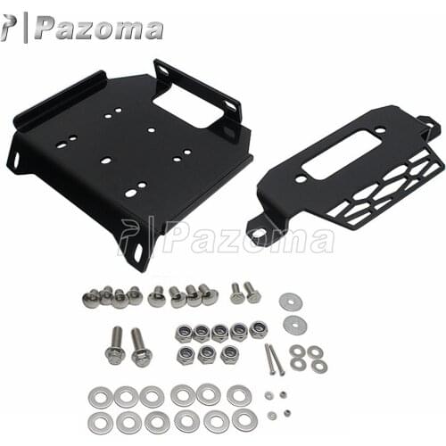 For Polaris RZR 900 1000 Front Bumper Winch Mount Plate Bracket Kit For XP Turbo General 1000 EPS Replace 101220 Winch Bracket