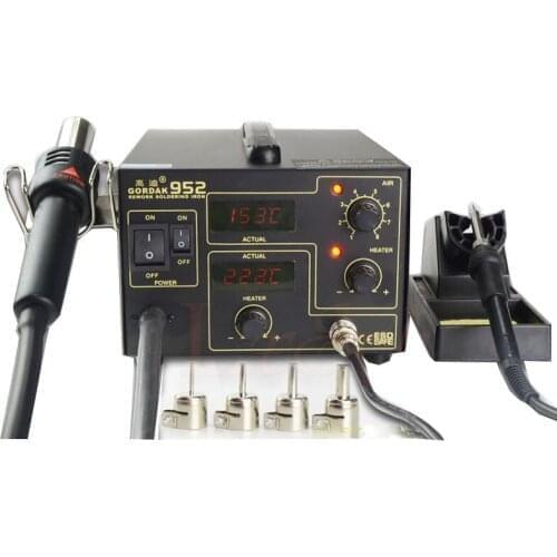 Gordak 952 Hot Air Blow Soldering Gun Soldering Iron Display Digital Replacement Part Repair