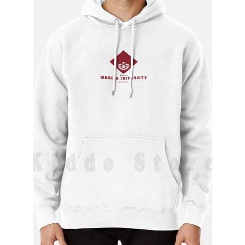 Waseda University hoodie long sleeve Waseda University Japan Kyoto Tokyo College School Prefecture