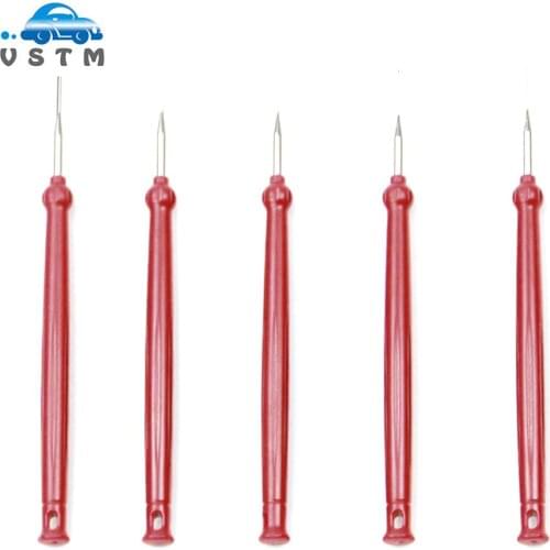 5pcs Car Plug Terminal Removal Tool Pin Needle Retractor Pick Puller Repair Electrical Remove Wire Puller Hand Tools Kit