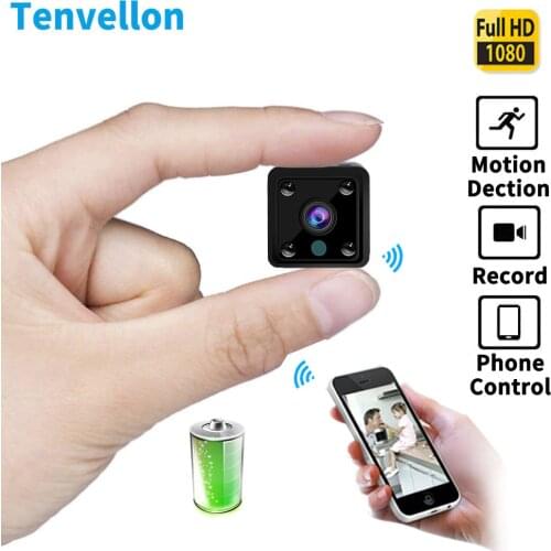 Mini IP Camera Wifi 1080P CCTV Surveillance Smart Home Security Cameras wireless Built in Battery IR Audio