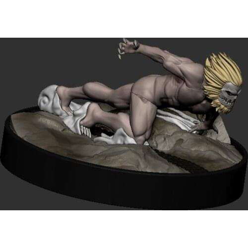 New Attack On Titan Resin Figure Model Kit Jaw Titan Modelling Assembly Unpainted Kits Diy Toys Hobby Tool