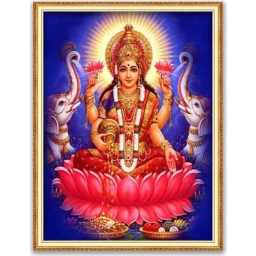 Region Ganesha DIY Embroidery 11CT Cross Stitch Kits Needlework Craft Set Printed Canvas Cotton Thread Home Decoration Wholesale