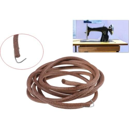 183cm Leather Belt Treadle Parts With Hook for Singer Sewing Machine 5mm Household Home Old Sewing Machines Accessory