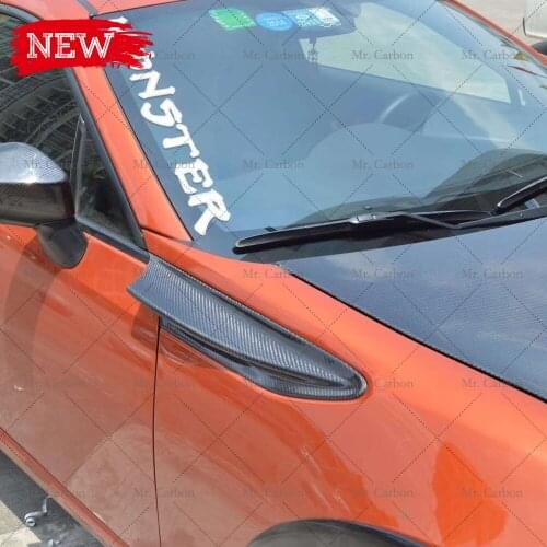 FOR FT86 BRZ FRS 2012-2016 OEM CARBON FIBER FRONT FENDER ADD ON TRIM BODY KIT TUNING PART FOR FT86 BRZ FRS FENDER CANARD RACING