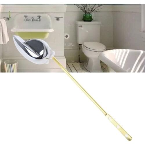 Front/Side Straight Rod/Side Curved Rod Old-fashioned Pedestal Pan Copper Rod Chrome Handle Bathroom Toilet Tank Parts