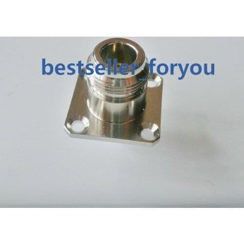 1Pcs Connector BNC Jack 4 Hole Flange Panel Mount To N Female Jack Connector Adapter