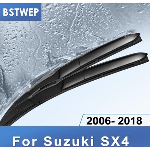BSTWEP Windscreen Hybrid Wiper Blades for Suzuki SX4 / SX4 S-Cross Fit Hook Arms Model Year from 2006 to 2018