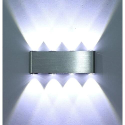 Indoor lighting High power 2W 4W 6W 8W LED Wall Lamps AC220V 230V Aluminum Decorate Wall Sconce bedroom LED Wall Light