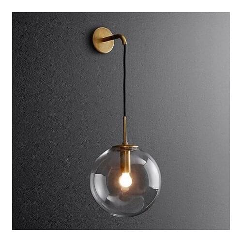 Vintage luminaria led wood bedside aisle corridor espelho