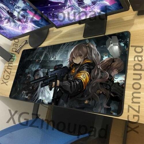 XGZ Popular Anime Custom HD Large Gaming Mouse Pad Black Lock Edge Girls Frontline Computer Table Mat Speed Rubber Non-slip Xxl